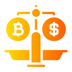 Fototapeta premium balance gradient icon