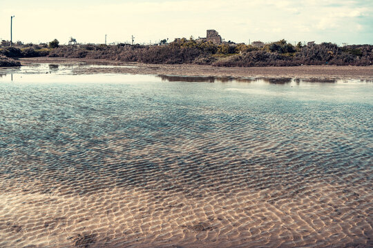 view of the sea at Atlit, Israel on a sunny day