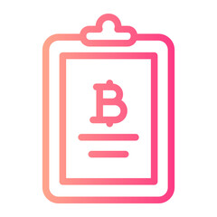 Fototapeta premium smart contracts gradient icon