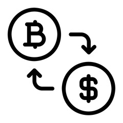 exchange line icon