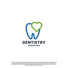 love dental logo design for dental health, dental care business