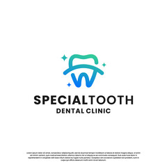 dental health logo design. dentist, dentistry logo template.