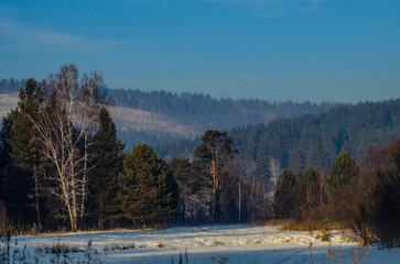 winter in the mountains