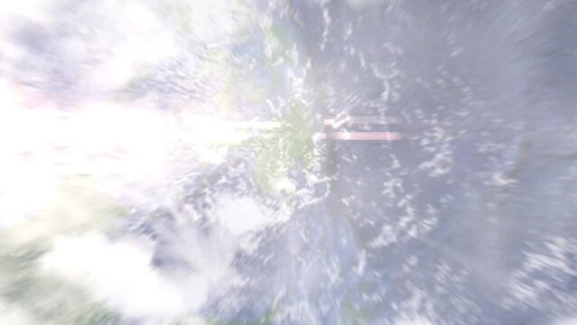 Zoom in from space and focus on Philippines, Davao. 3D Animation. Background for travel intro. Elements of this image furnished by NASA