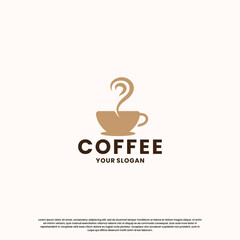 vintage coffee logo design. retro coffee shop logo.