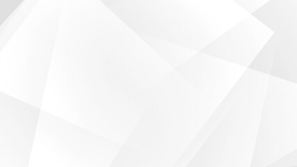 White corporate abstract background of looping animated gradient geometric shapes  - Powered by Adobe