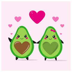 heart
 avocado love Valentine's Day heart

