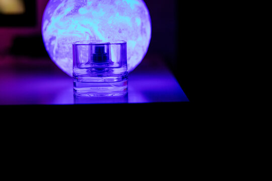 Blue Bottle Of Perfume