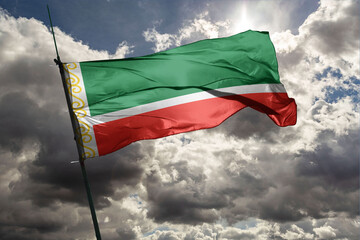 The flag of Chechnya is a rectangle with sides in the ratio 2:3, the same ratio as the flag of the...