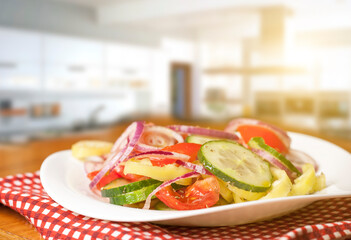 Healthy fitness salad - 482641759