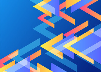 Modern gradient blue Abstract colorful geometric cover design background