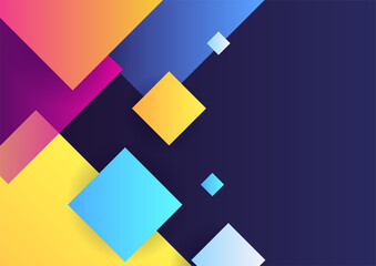 Modern square Abstract colorful geometric cover design background