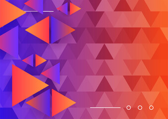 Fototapeta premium Modern colorful abstract geometric background. Minimal trendy geometric background. Presentation title slide design template with dynamic shapes composition.