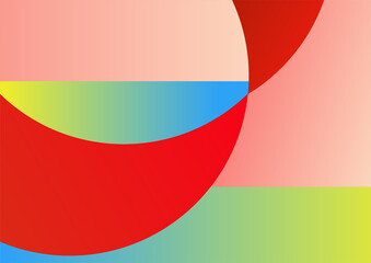 Modern colorful abstract geometric background. Minimal trendy geometric background. Presentation title slide design template with dynamic shapes composition.