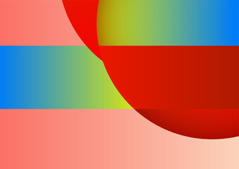 Modern colorful abstract geometric background. Minimal trendy geometric background. Presentation title slide design template with dynamic shapes composition.