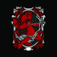 devil cupid illustration
