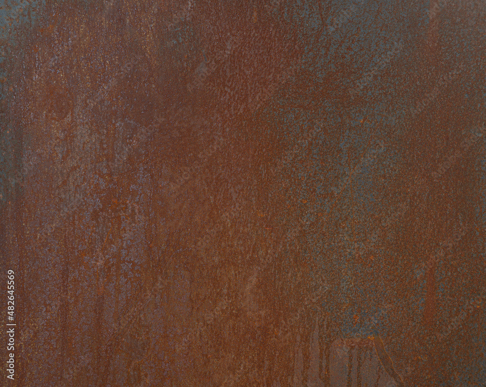 Wall mural Abstract aluminum with rust texture background