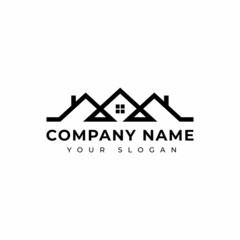 Real estate logo vector design template