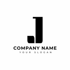Letter J logo vector design template