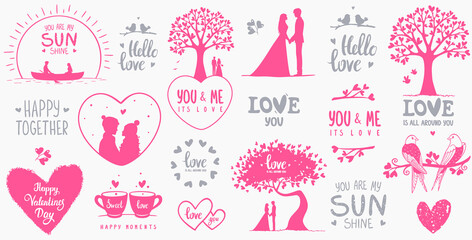 elements design Valentines Day