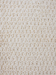 beige wool chunky knit sweater close-up