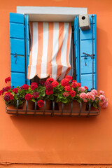 Fototapeta na wymiar Fenster, Burano, Venedig