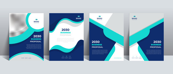 Business Proposal Cover Design Template is adept to the Multipurpose Project such as an annual report, brochure, flyer, poster, presentation, catalog, cover, booklet, website, magazine, portfolio, etc