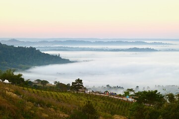 Sea of Mist at Khao Kho National Park in Phetchabun Province