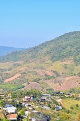 Fototapeta na wymiar Beautiful Mountain Landscape of Khao Kho National Park