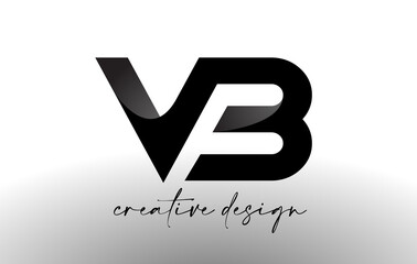 VB Letter Logo Design with Elegant Minimalist Look.VB Icon vector with creative design modern look.
