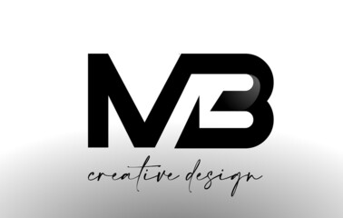 MB Letter Logo Design with Elegant Minimalist Look.MB Icon vector with creative design modern look.