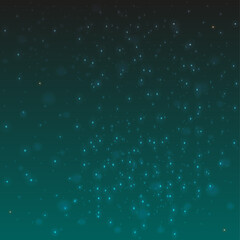 Small bright dot lights on dark background. Vector stock illustration.