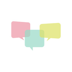 Speech bubbles and dialog bubbles on white background. Vector illustration