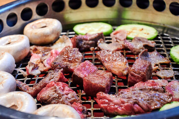 BBQ food in Korean style.