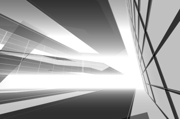 abstract architecture background with lines