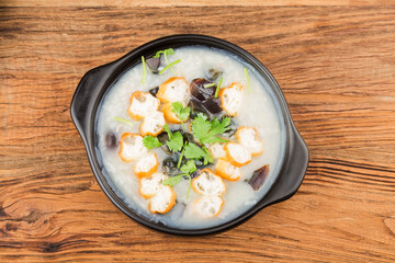 Preserved egg lean meat porridge breakfast