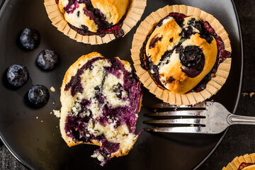 Dessert: Fresh Blueberry Muffin Cake