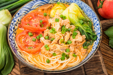 Chinese Cuisine: a bowl of fat beef noodles