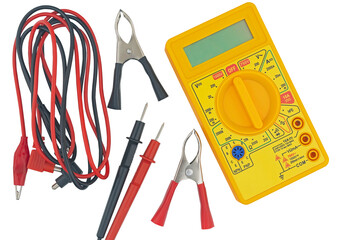 crocodile clip wire clamps for recharge battery car and Multimeter