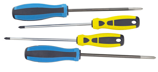 Screwdrivers isolated on a white