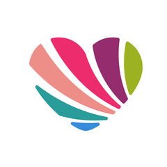 logo business, coeur vectoriel