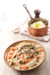traditional french gastronomy- blanquette de veau