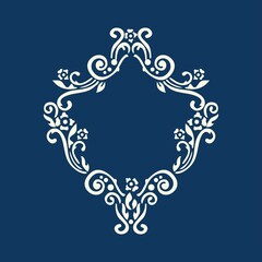 swirl ornament frame