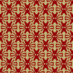 Dark red background with beautiful gold ornament