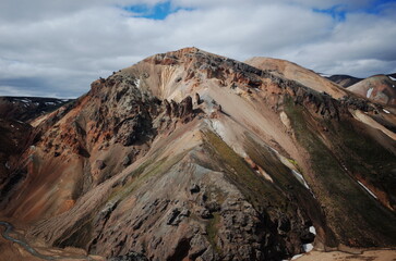 Iceland Mountains and the sky