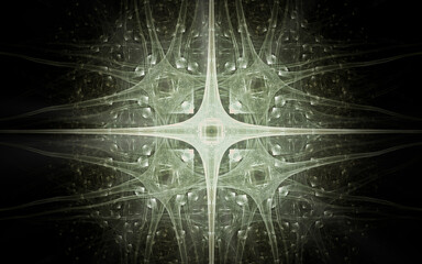 digital illustration abstract image generated fractal background image wallpaper pattern of various geometric shapes and lines of various colors for computer graphics or web design