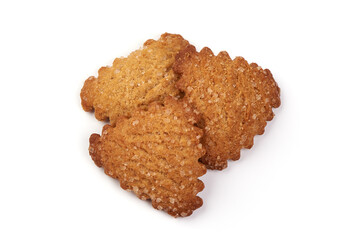 Sugar cookies, isolated on white background.