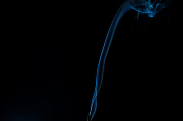 Smoke on a black background