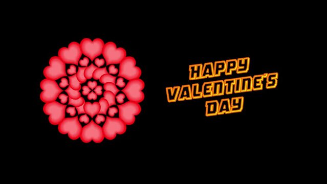 Video de felicitaci&oacute;n para el d&iacute;a de los enamorados con la frase FELIZ DIA DE SAN VALENTIN en ingles