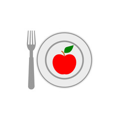 Healthy food icon isolated on white background